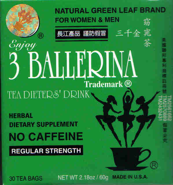 3 Ballerina Tea (Reg. Strength) 24 Tea Bags