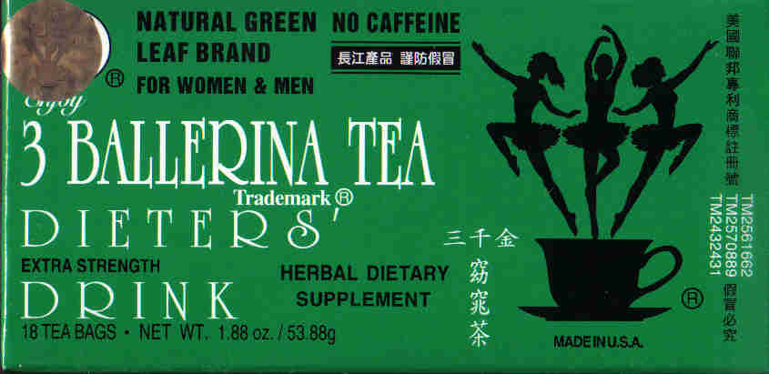 3 Ballerina Tea (Extra Strength) 18 Tea Bags