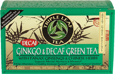 Ginkgo & Decaf Green Tea * (20 Tea Bags)